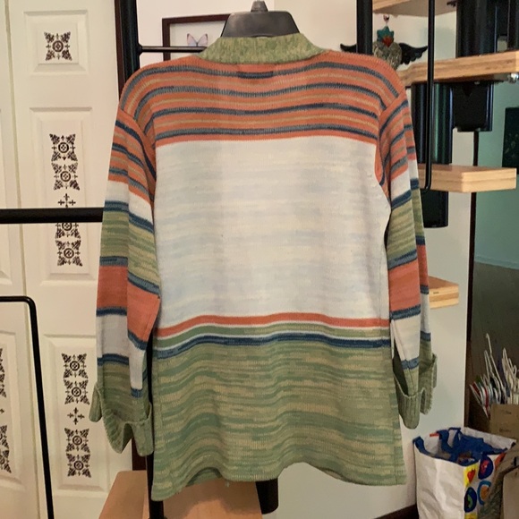 70s tribal/aztec print cardigan - Picture 7 of 8